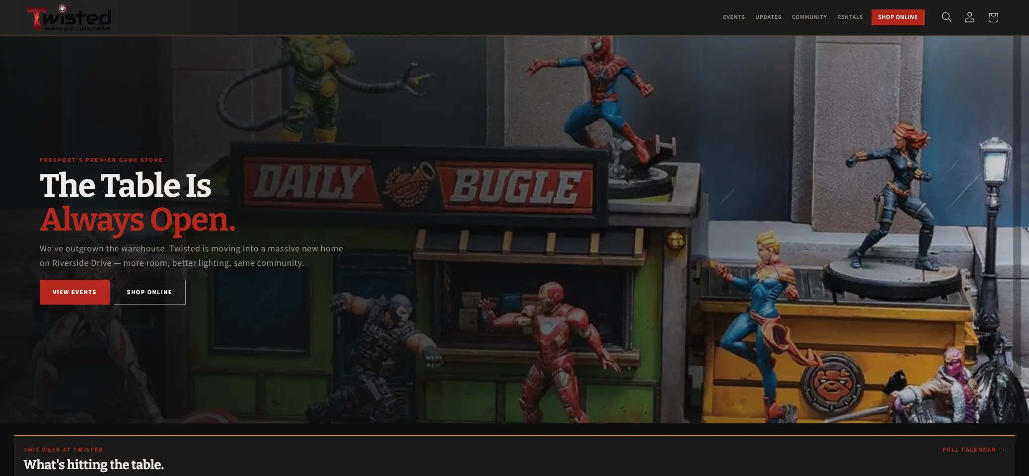 Twisted Games & Collectibles website, Freeport IL local game store